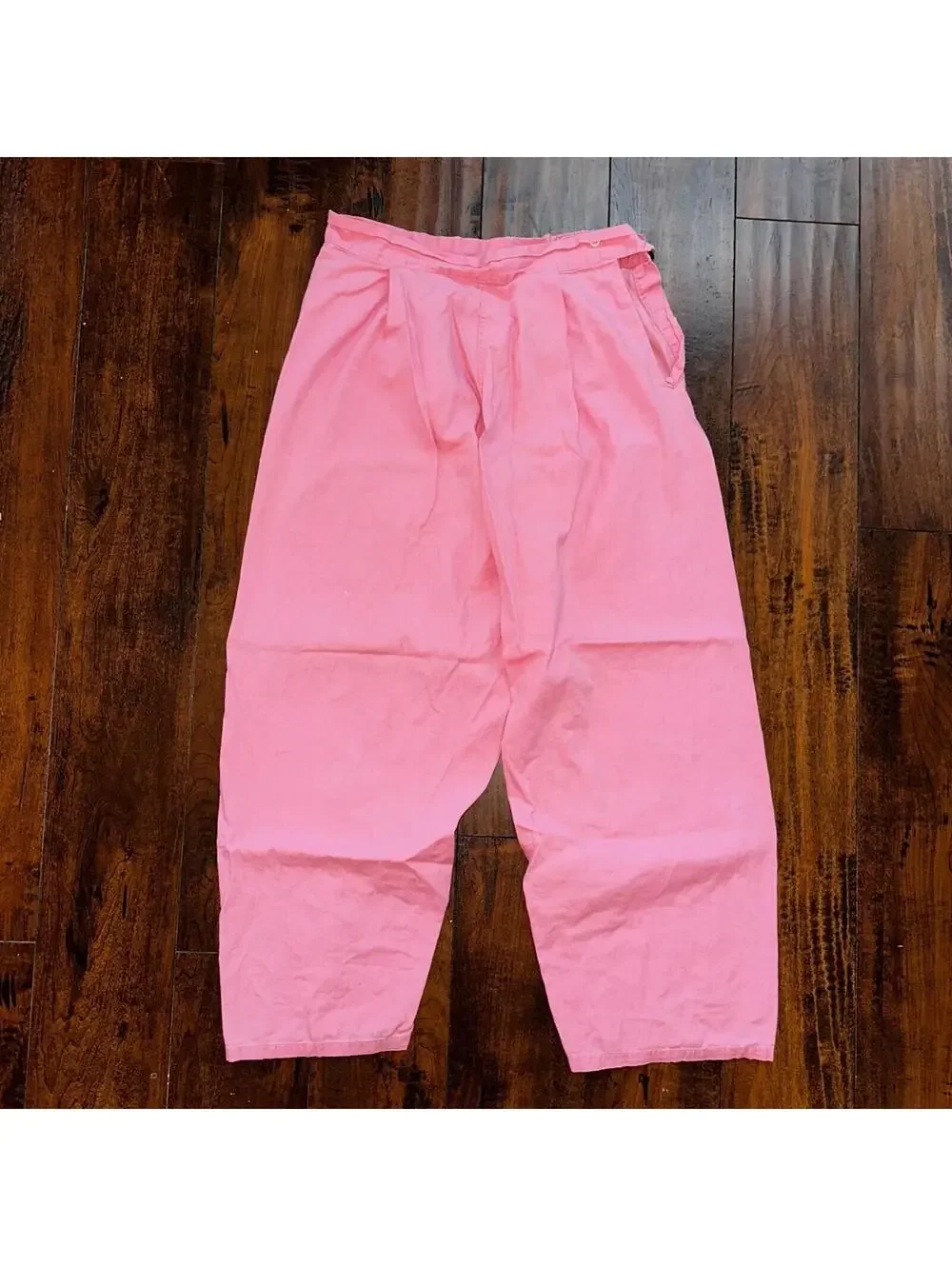 Vintage 50s 60s Tommies Sanforized Sleepwear Pajamas Pair Pants Top Cotton Pink
